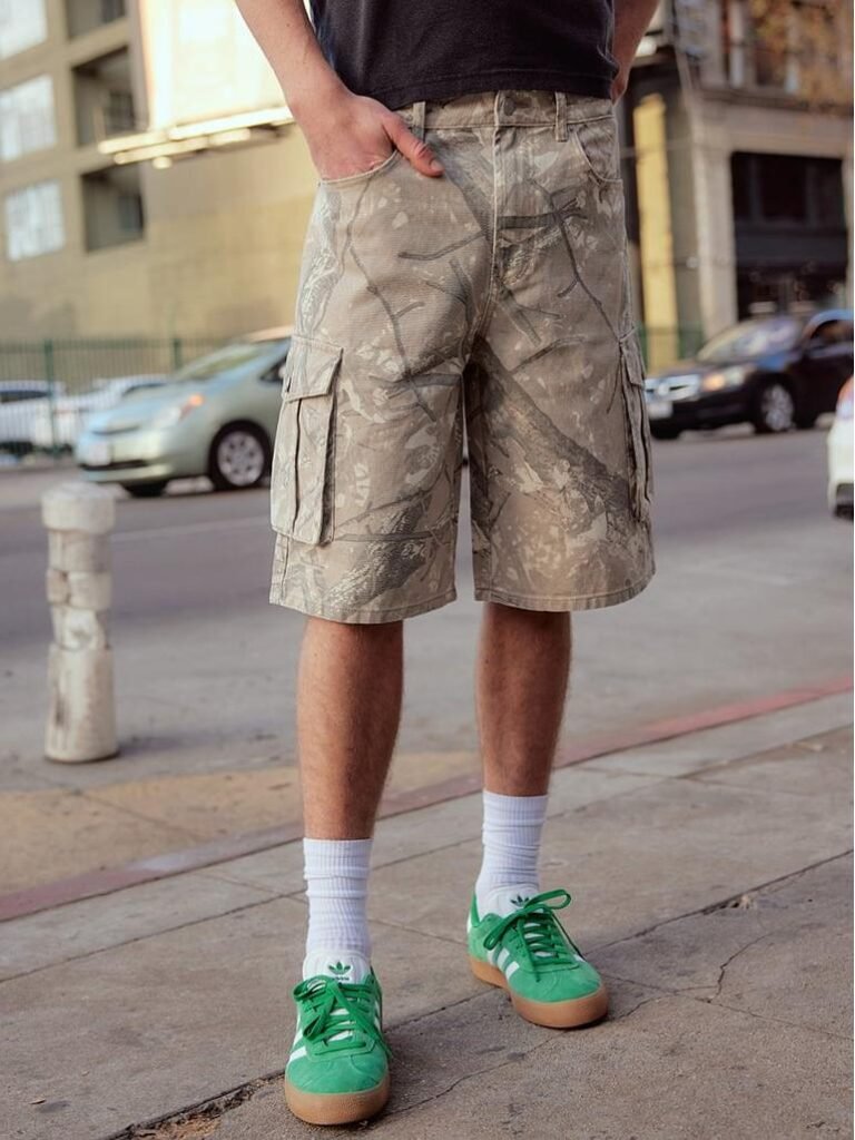 Utilitarian pockets, durable twill fabrics, and modern oversized fits for urban collections.