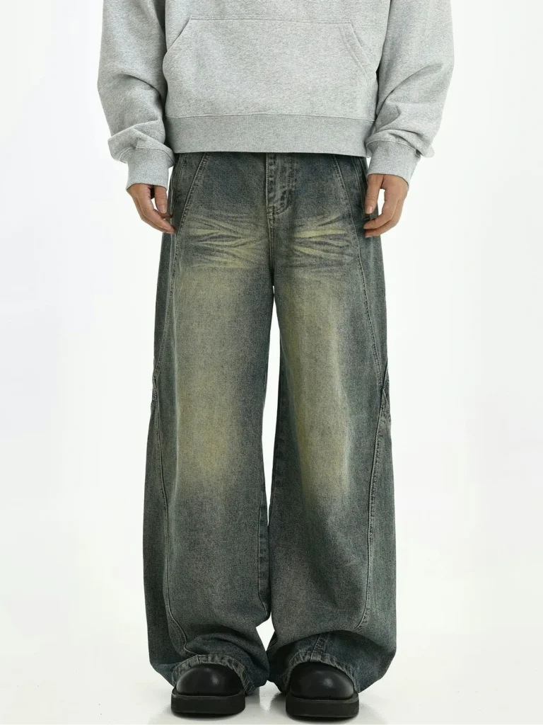 Stone-washed denim with a timeless faded look and soft handfeel.