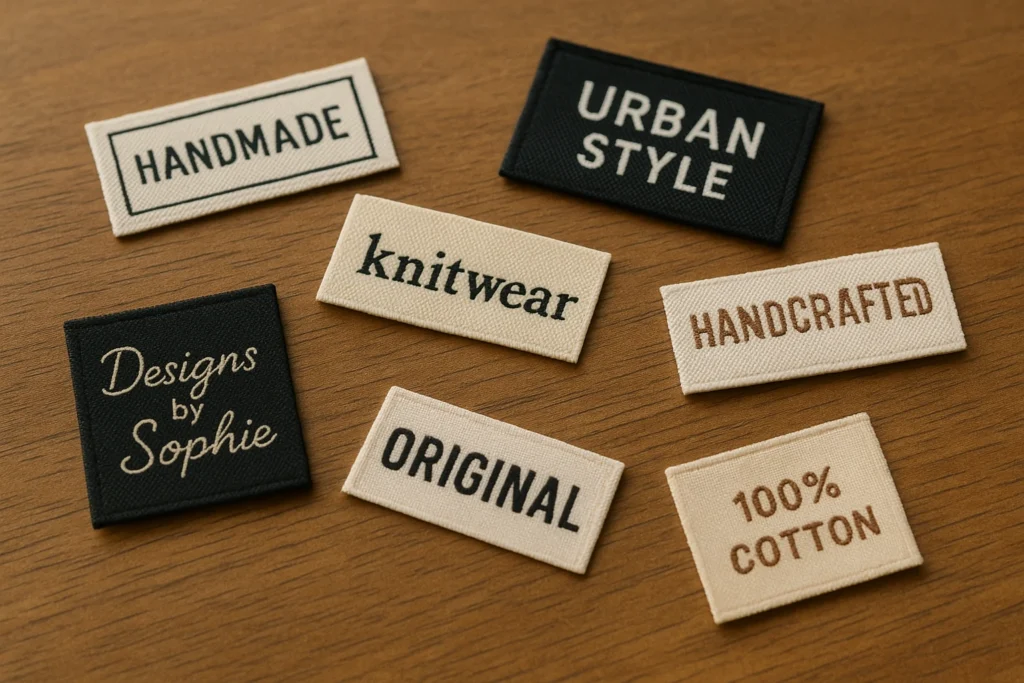 Woven neck labels
