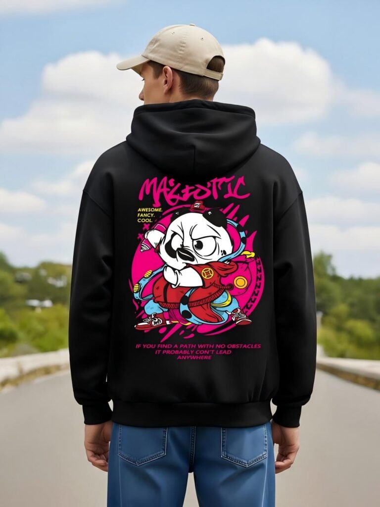 Graphic printed hoodie