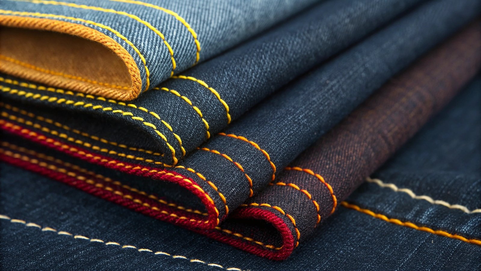 Contrast seams for a unique brand look.
