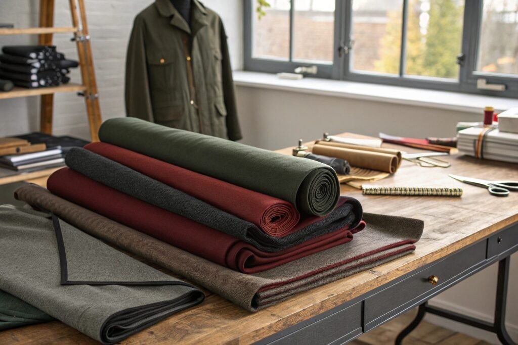 Premium Fabric Rolls Displayed Neatly