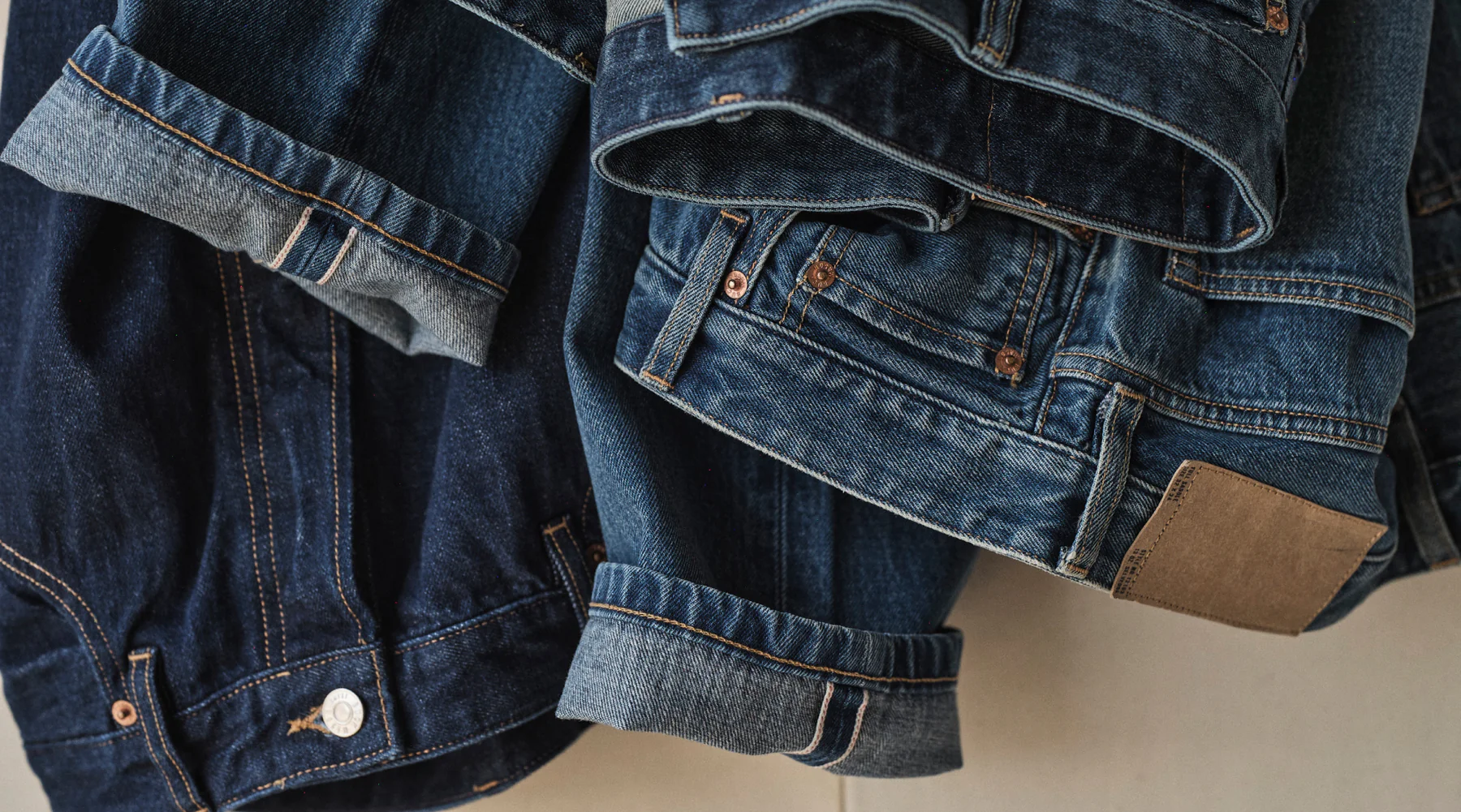 raw, stretch, selvedge, and acid-wash denim