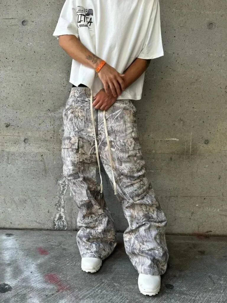Streetwear Loose-Fit Camo Pants