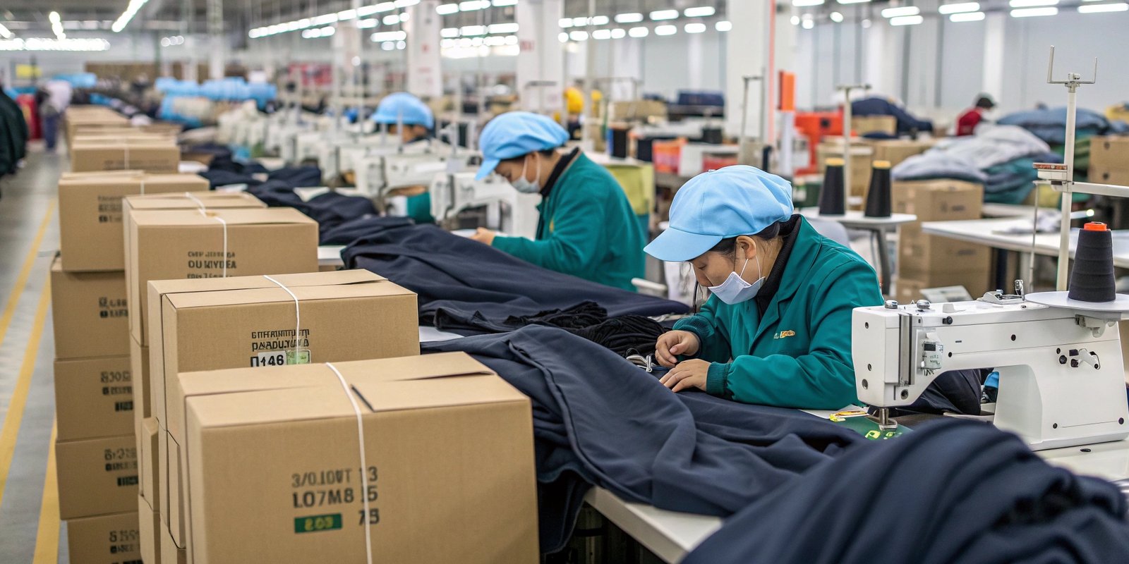 FuKi Apparel’s production line 