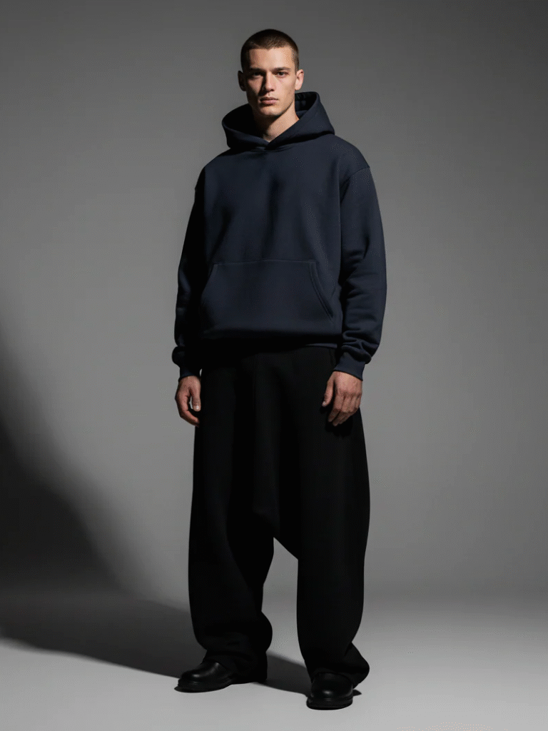 Boxy-Cut Oversized Hoodie