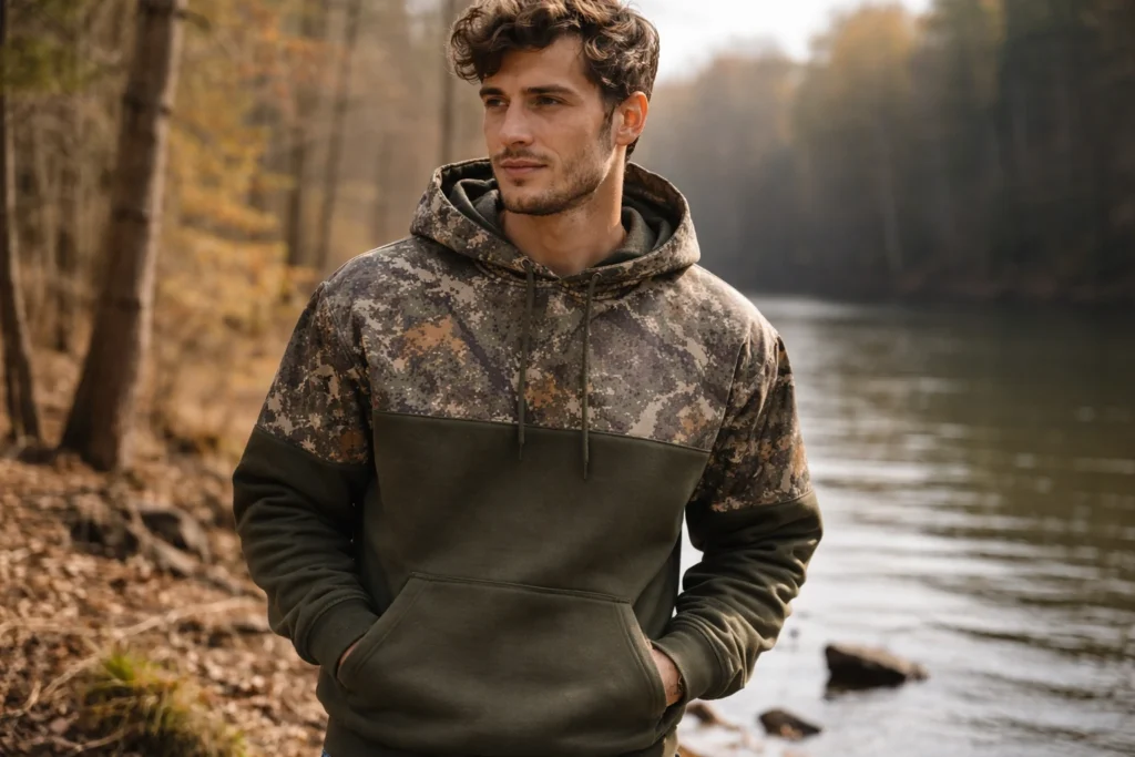Panel Camo Hoodie