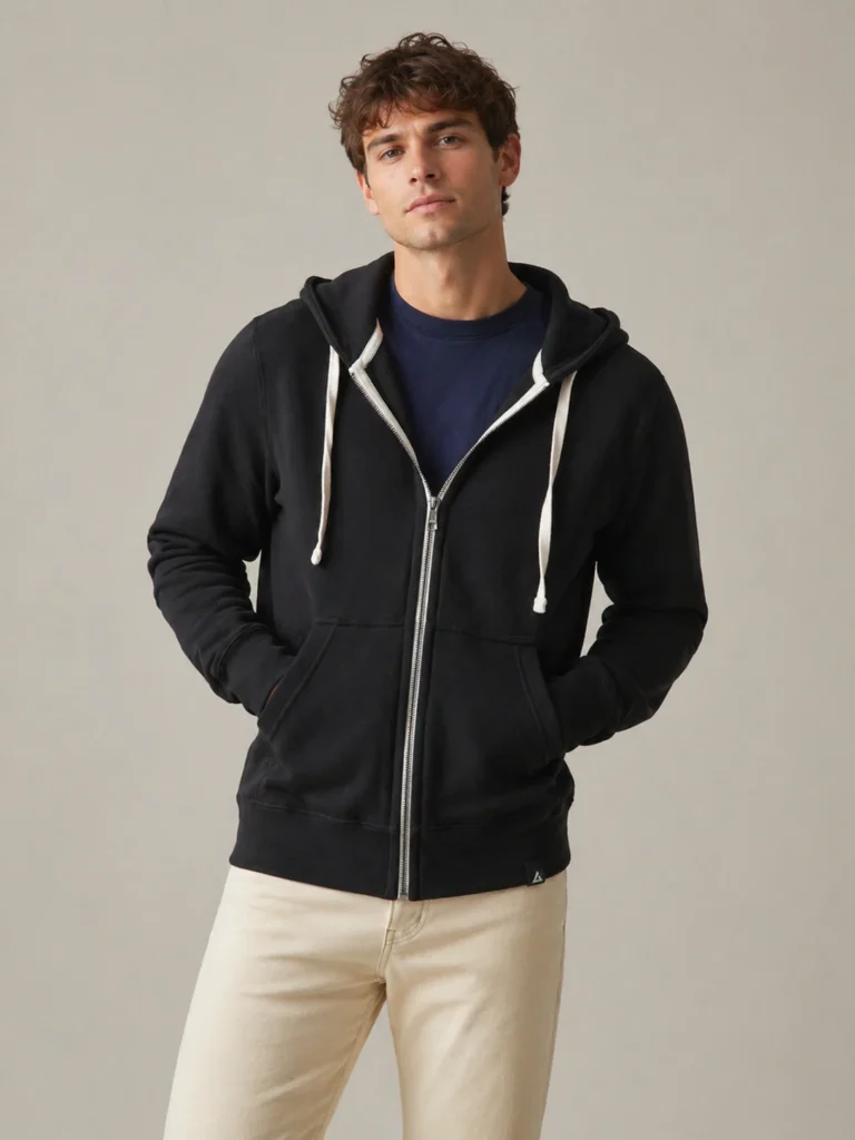 Midweight Zip-Up Hoodie