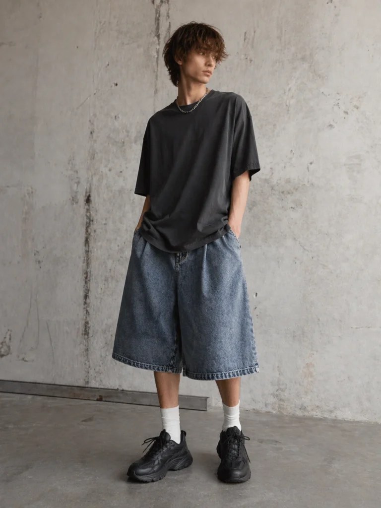 Denim Baggy Shorts