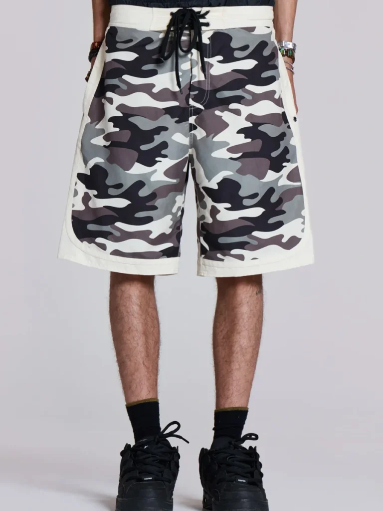 Washed Camo Shorts