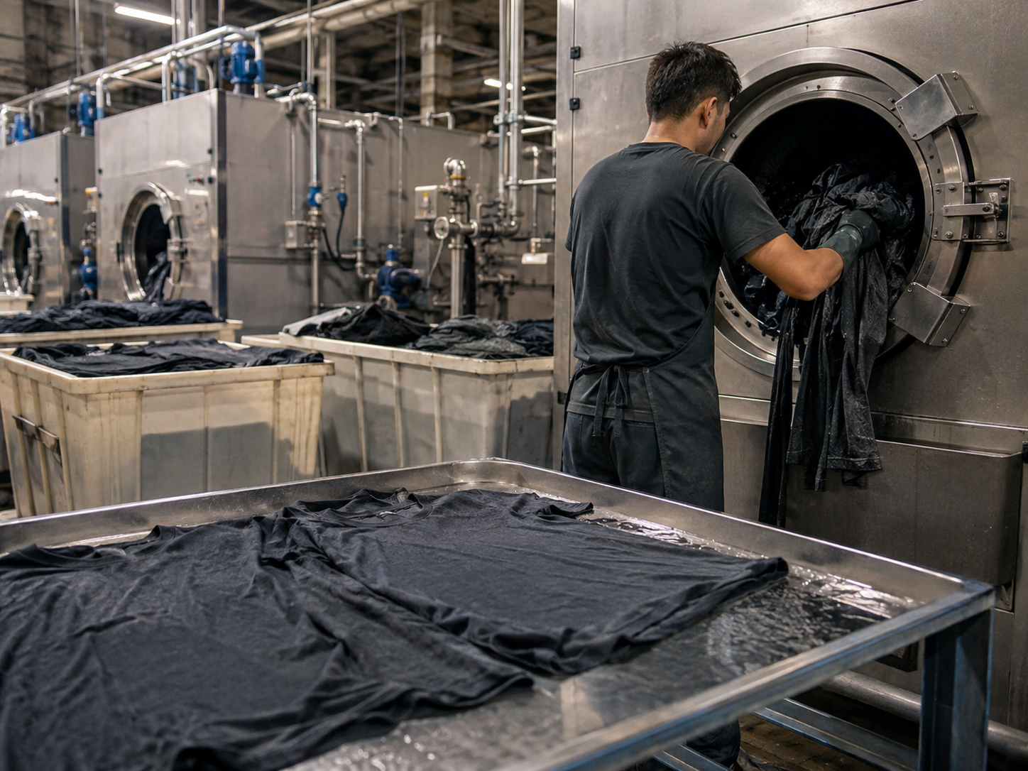 Garment Vintage Washing Process