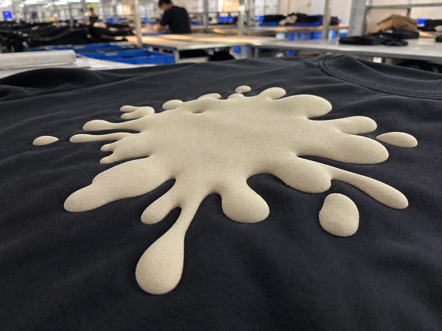 Raised Puff Print Texture