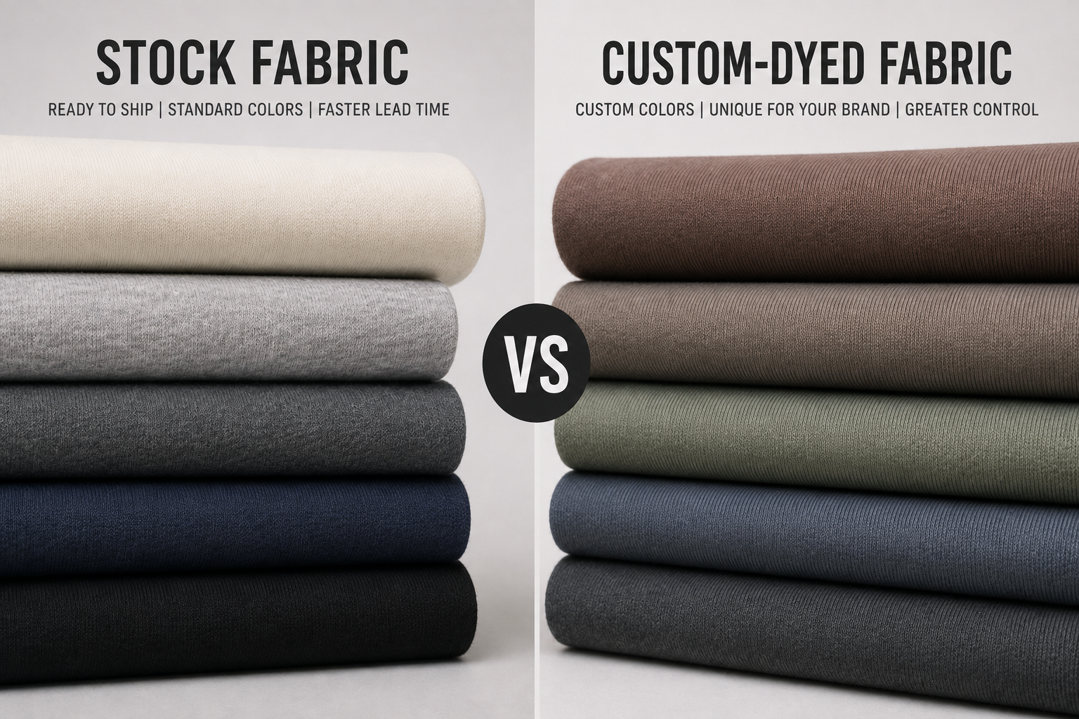 Stock Fabric vs Custom-Dyed Fabric