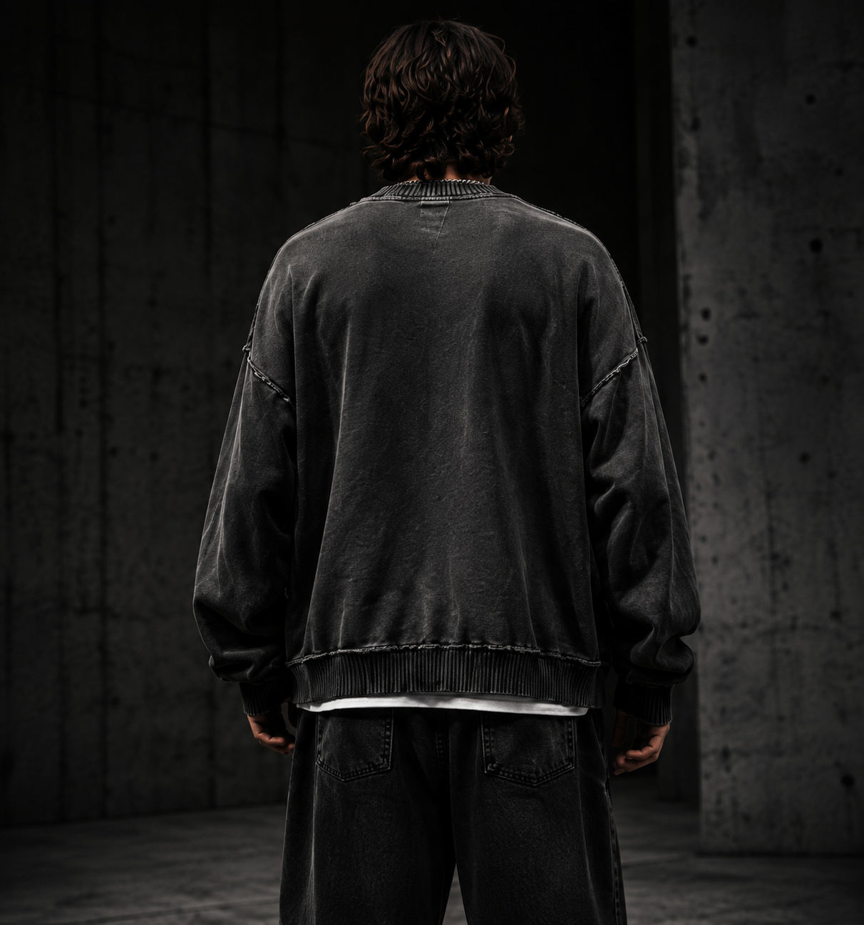 Oversized sweater back fit