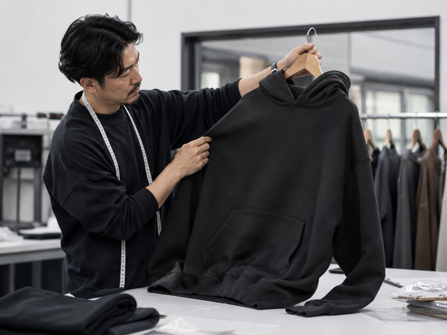 Heavyweight Hoodie Sample Development and Fit Check