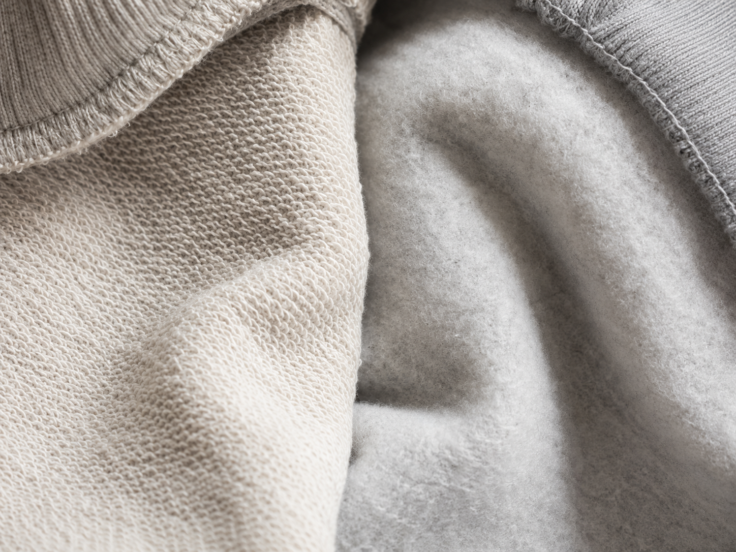 French Terry Loop vs Fleece Brushed Surface
