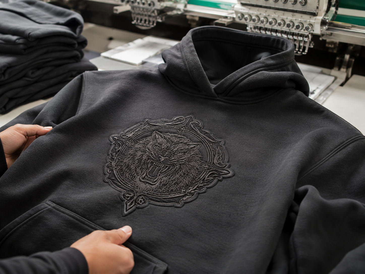 High-Density Embroidery on Heavyweight Fabric