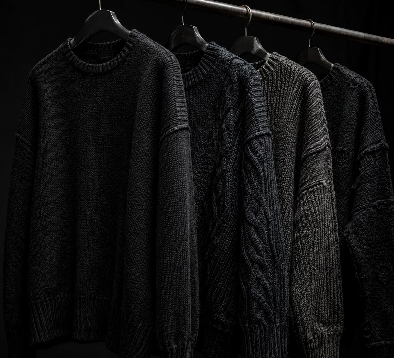 Oversized sweater garments