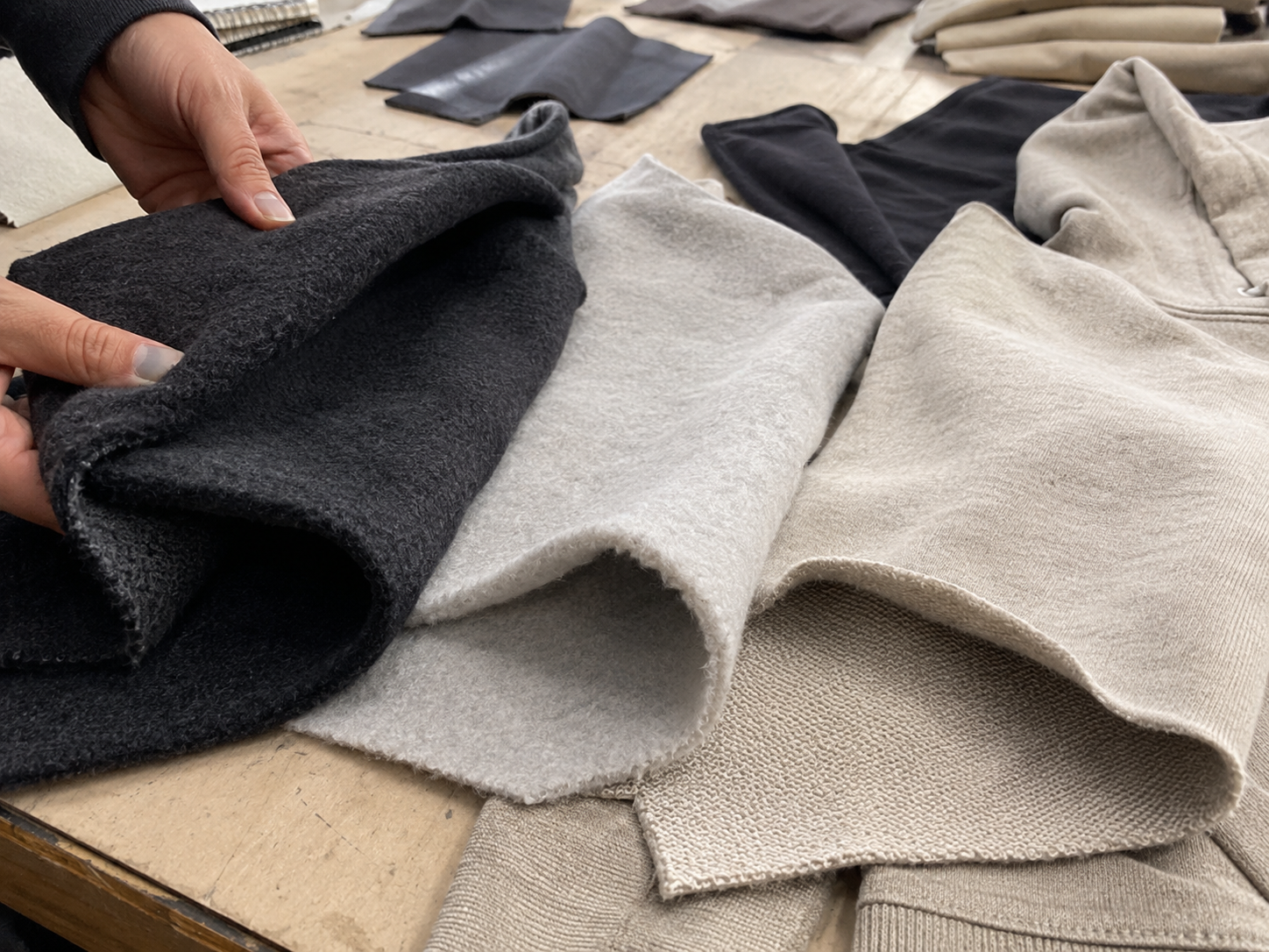 Heavyweight fleece and French terry fabrics