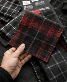 Plaid fabric selection